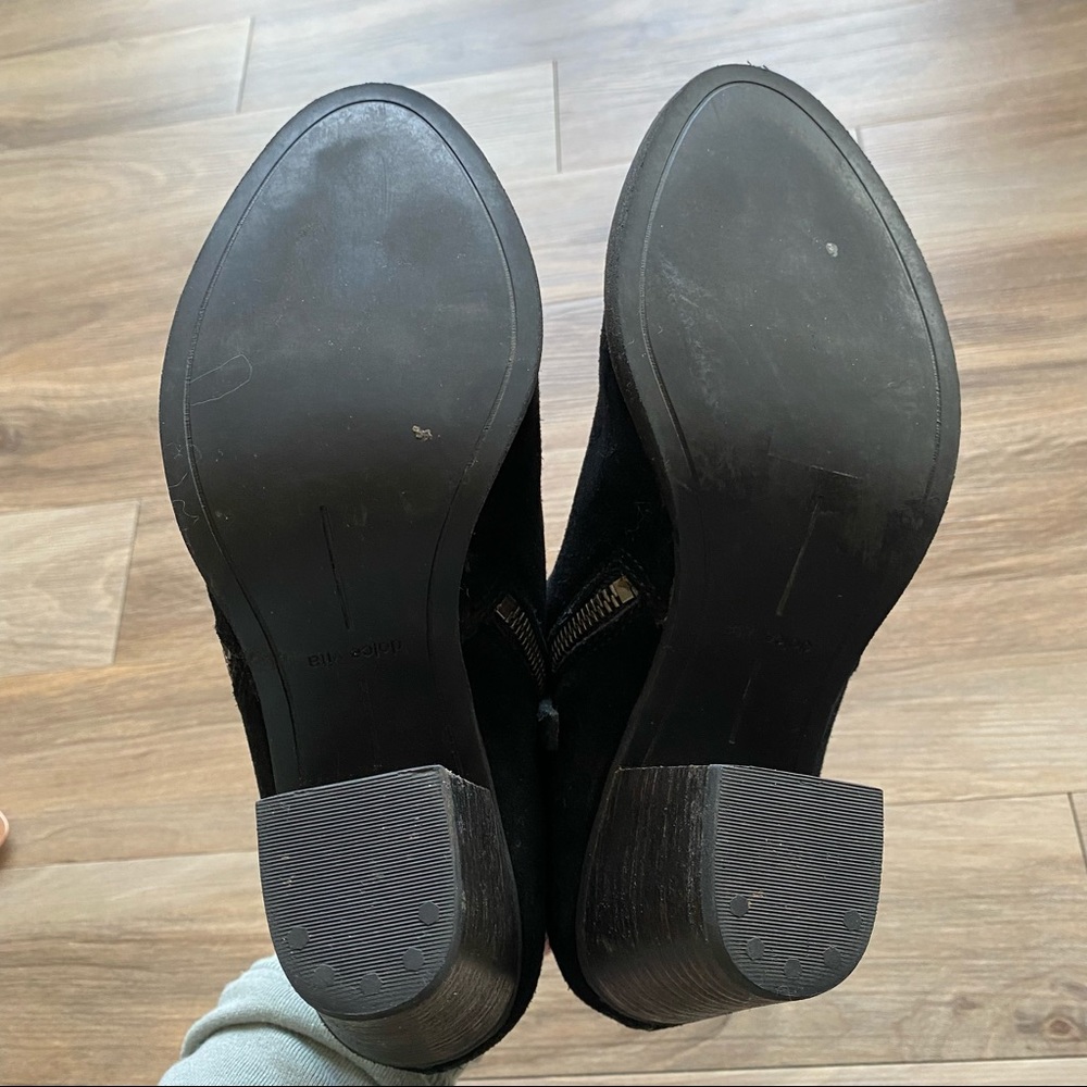 Dolce Vita Real Leather Suede Ankle Heeled Booties - Picture 4 of 12